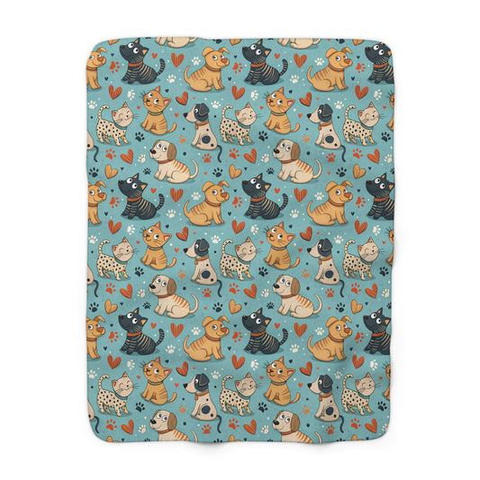 Paws & Whiskers Fleece Blanket