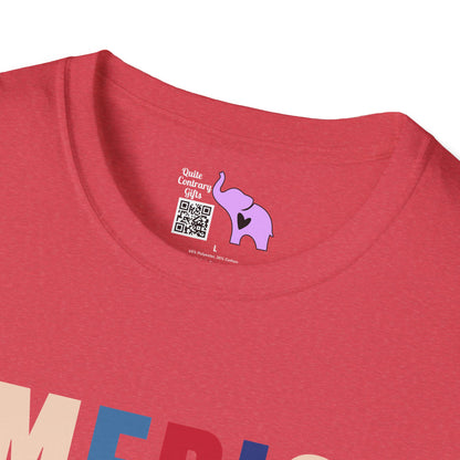 America Freedom Brave Independence Power Adult T-shirt