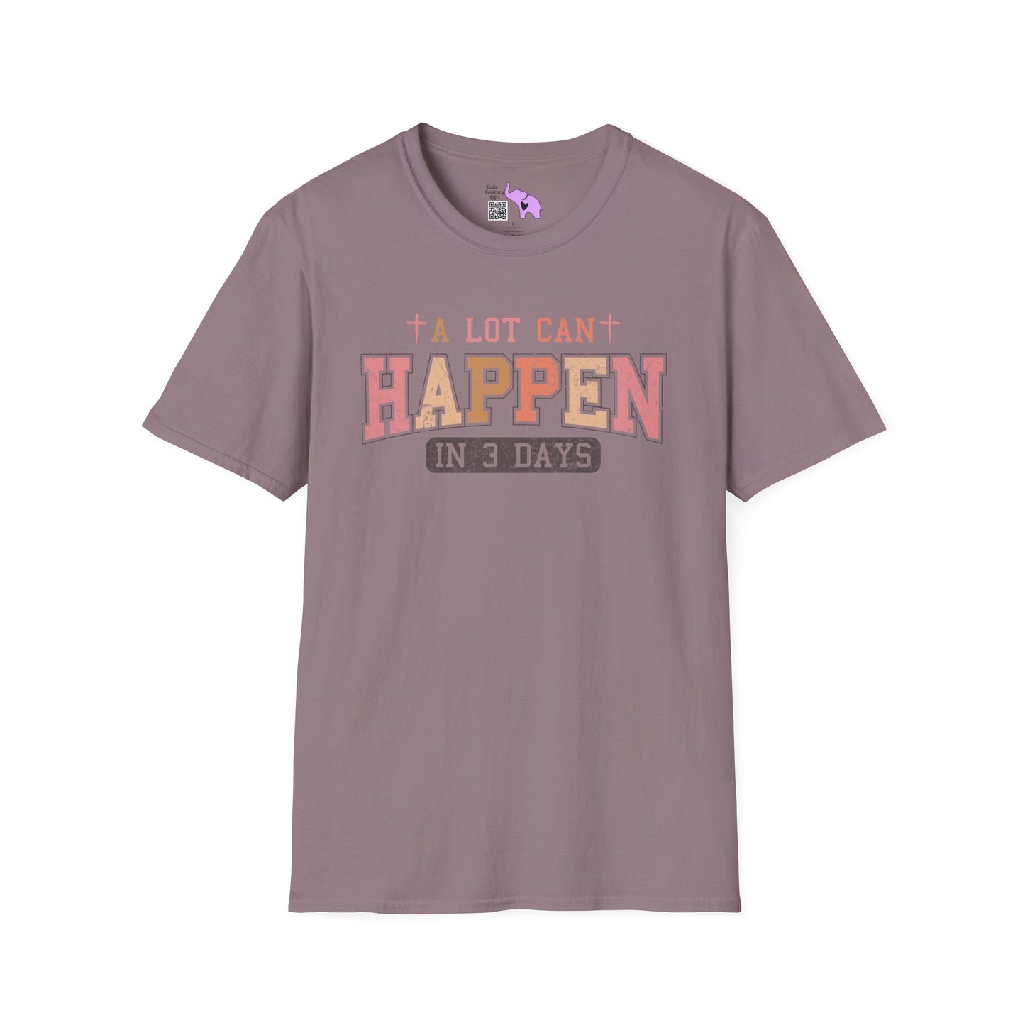 A Lot Can Happen In Three Days Adult T-shirt