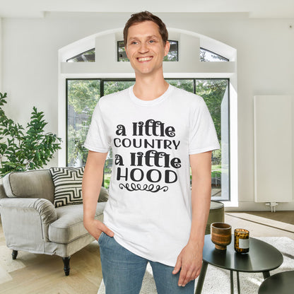 A Little Country A Little Hood Adult T-shirt