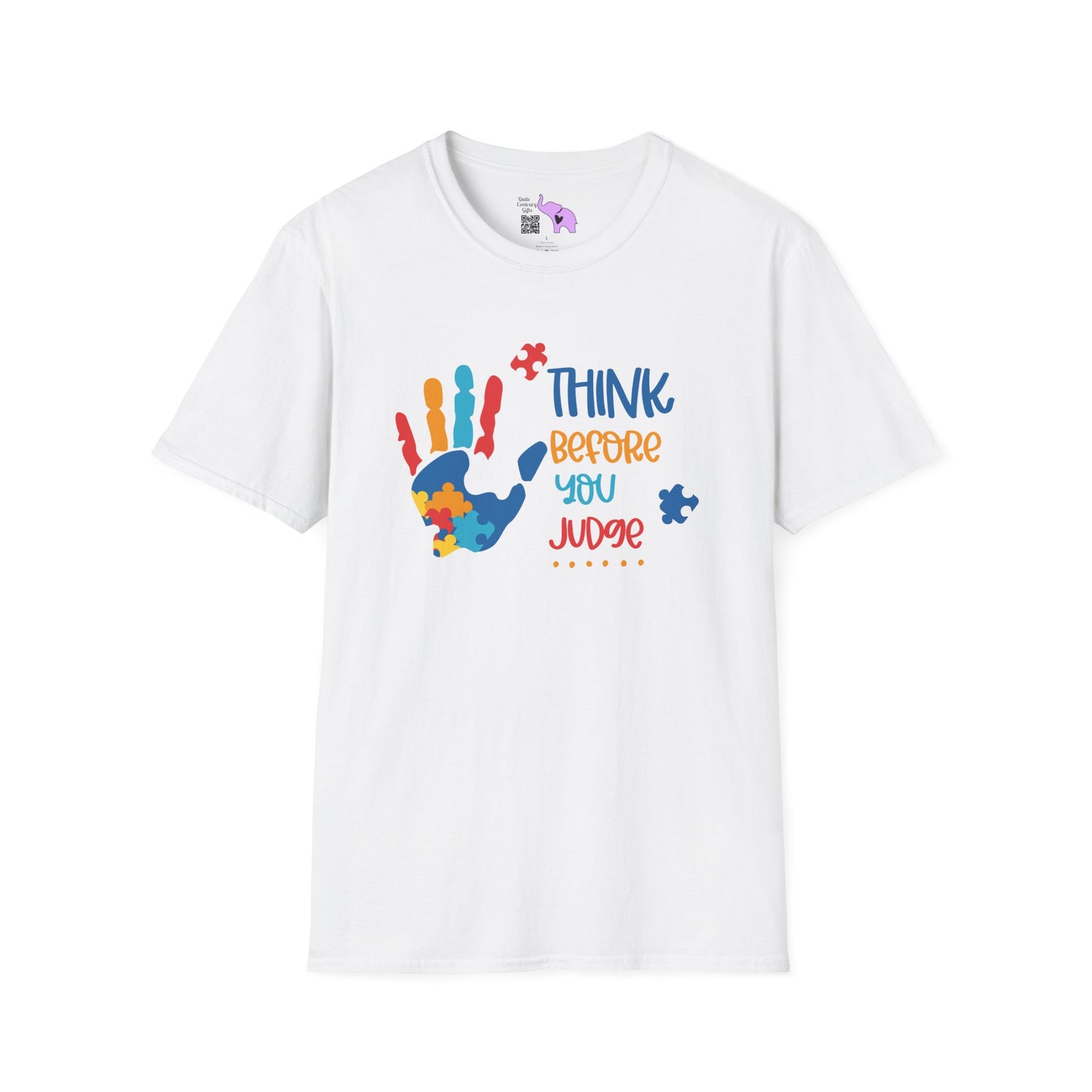 Think Before You Judge (Autism) Adult T-shirt