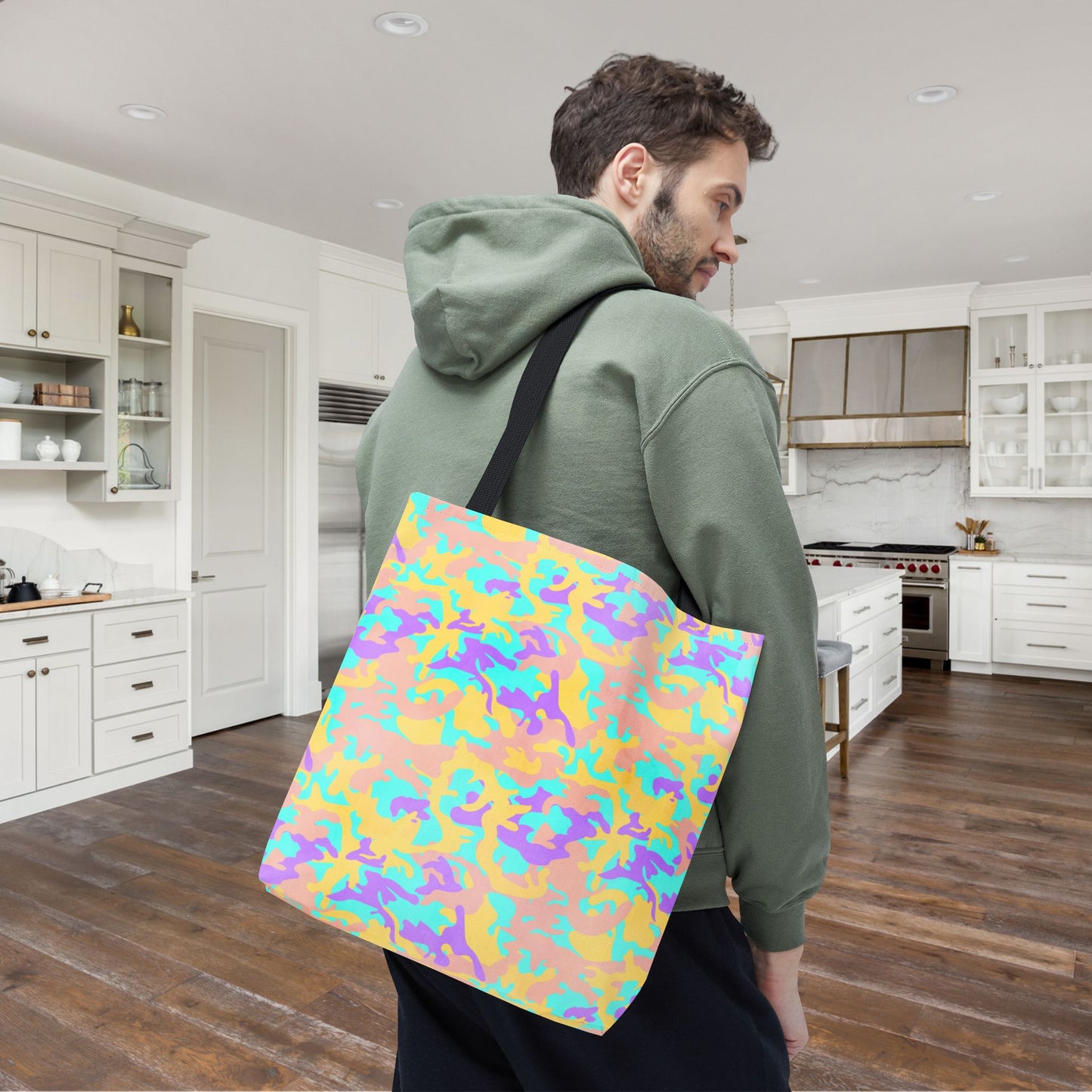 Dreamsicle Camo Canvas Tote Bag