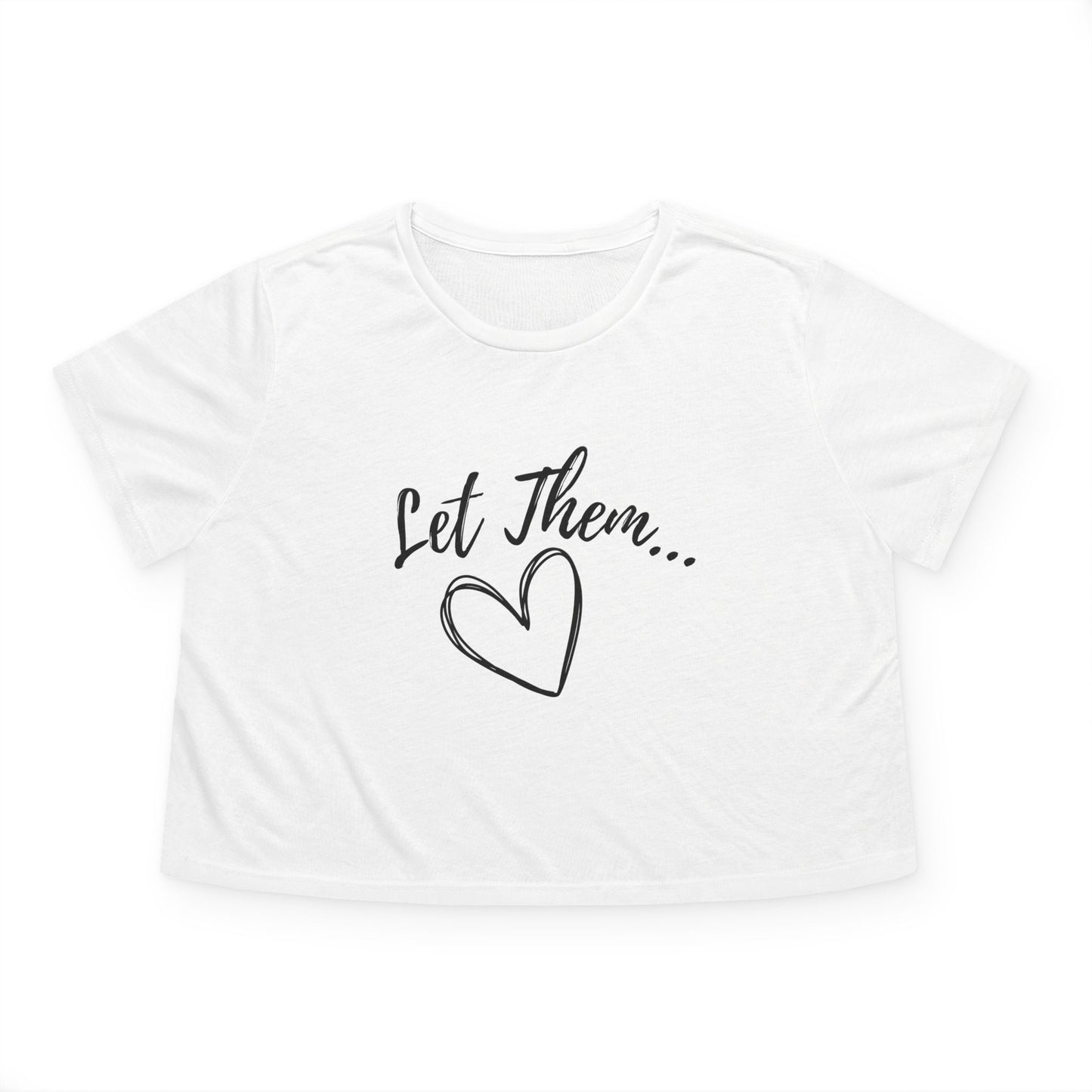 Let Them Women's Flowy Cropped Tee