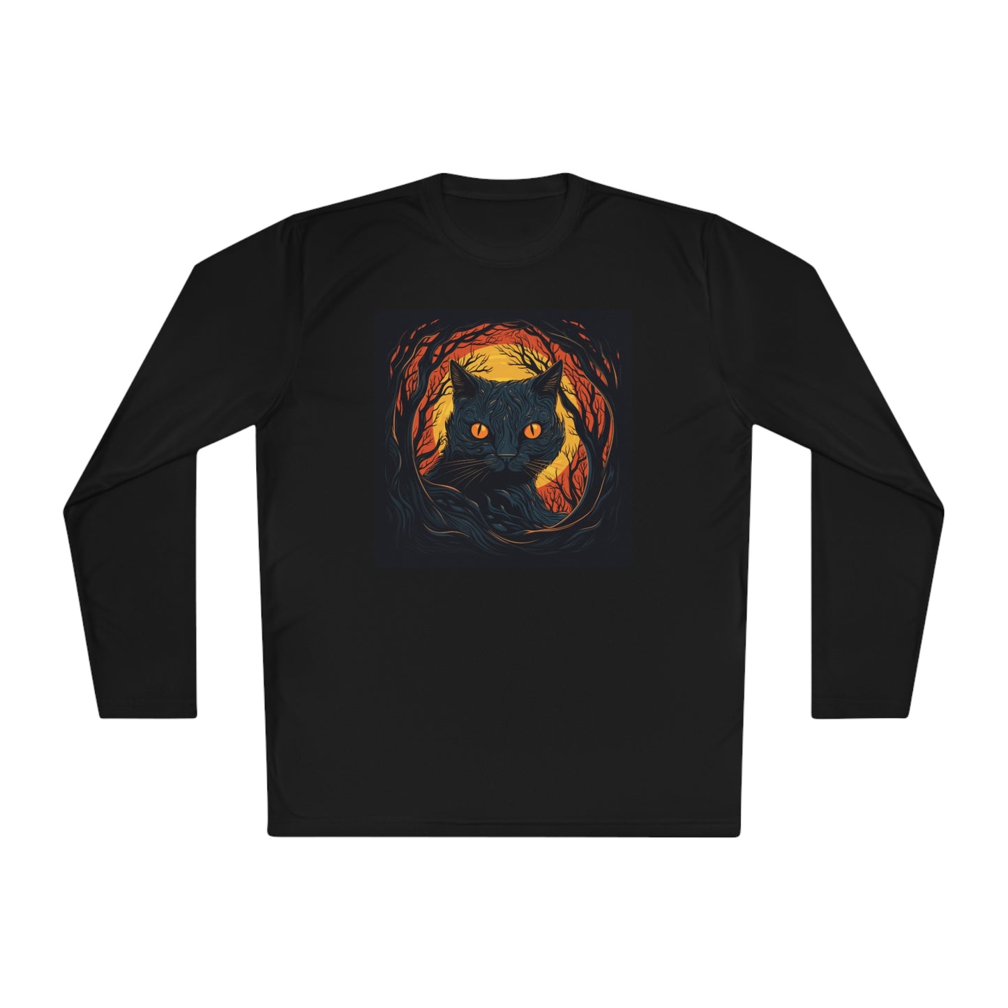 Creepy Black Cats 9 Adult Long Sleeve Tee