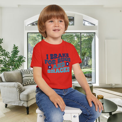 I Brake For Bugs and Snacks Heavy Cotton™ Toddler T-shirt