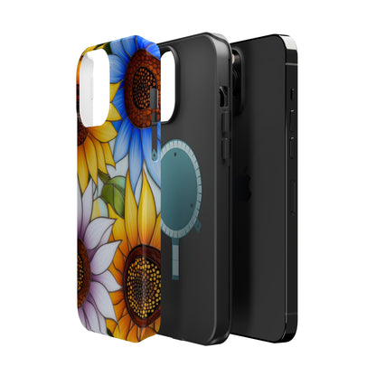 Colorful Sunflowers MagSafe® Compatible Tough Case for iPhone