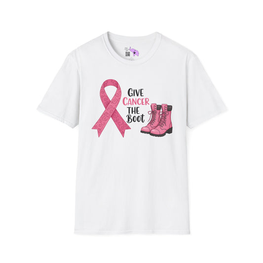 Give Cancer The Boot Adult T-shirt