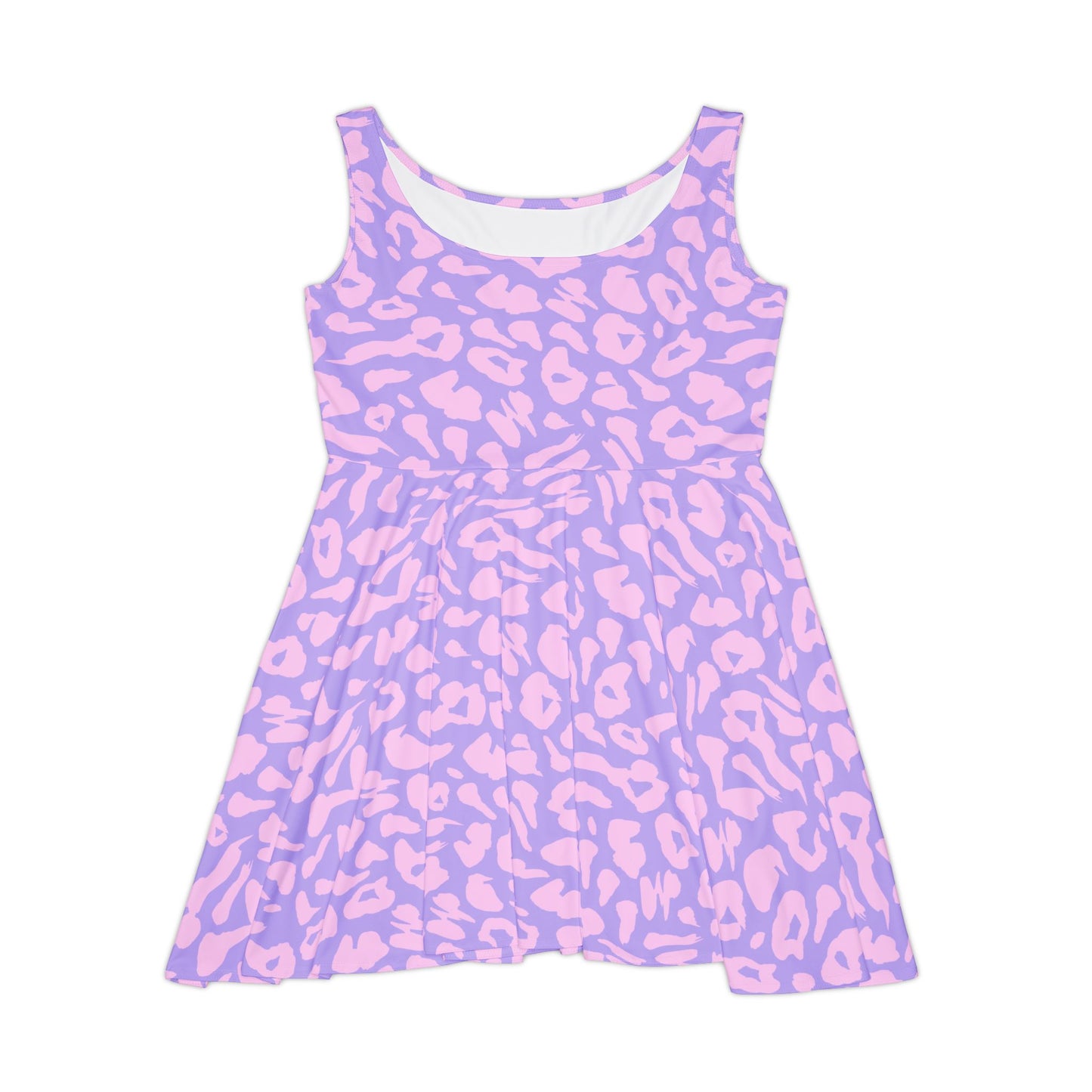 Cotton Candy Cheetah Print Women's Skater Dress