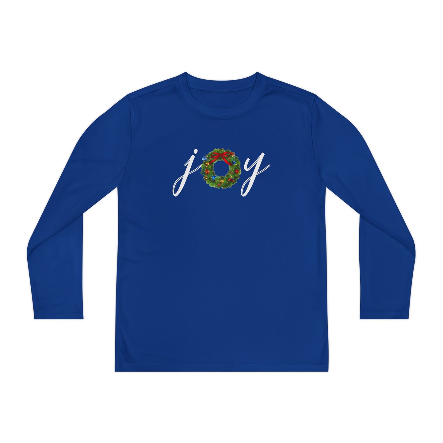 Joy w/Wreath Youth Long Sleeve Tee