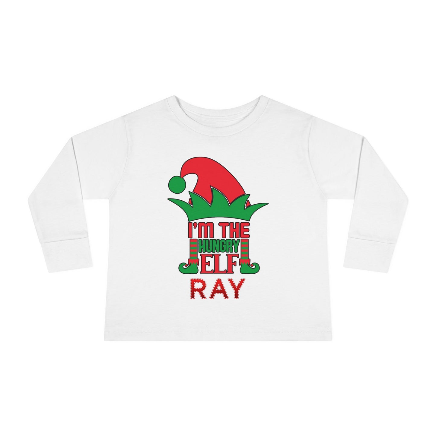 I'm The Hungry Elf Toddler Long Sleeve Tee