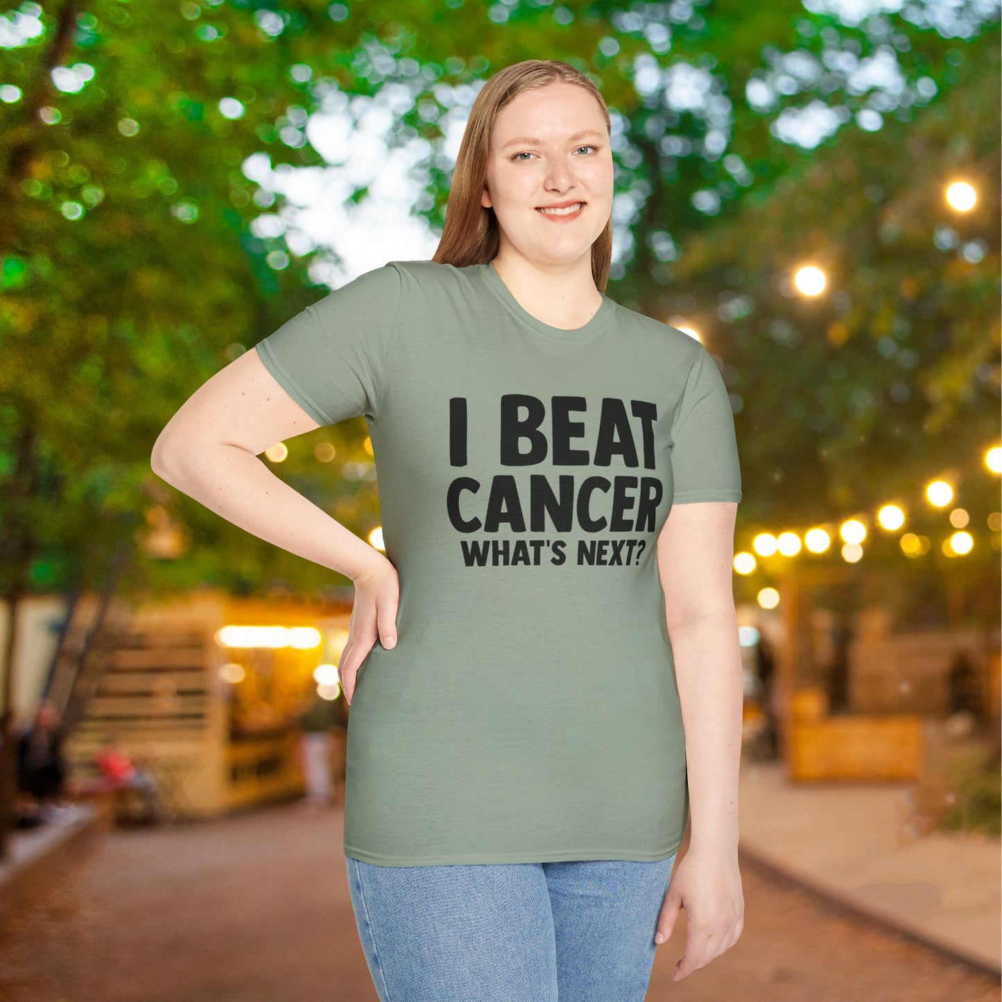 I Beat Cancer What's Next? Adult T-shirt