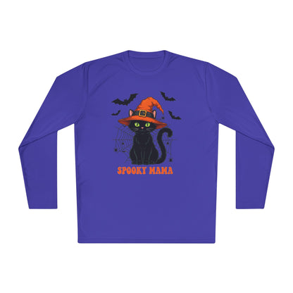 Spooky Mama (Black Cat) Adult Long Sleeve Tee