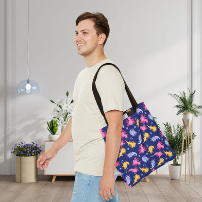 Axolotl Lagoon Canvas Tote Bag