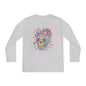 Neon Sugar Skull Youth Long Sleeve Tee