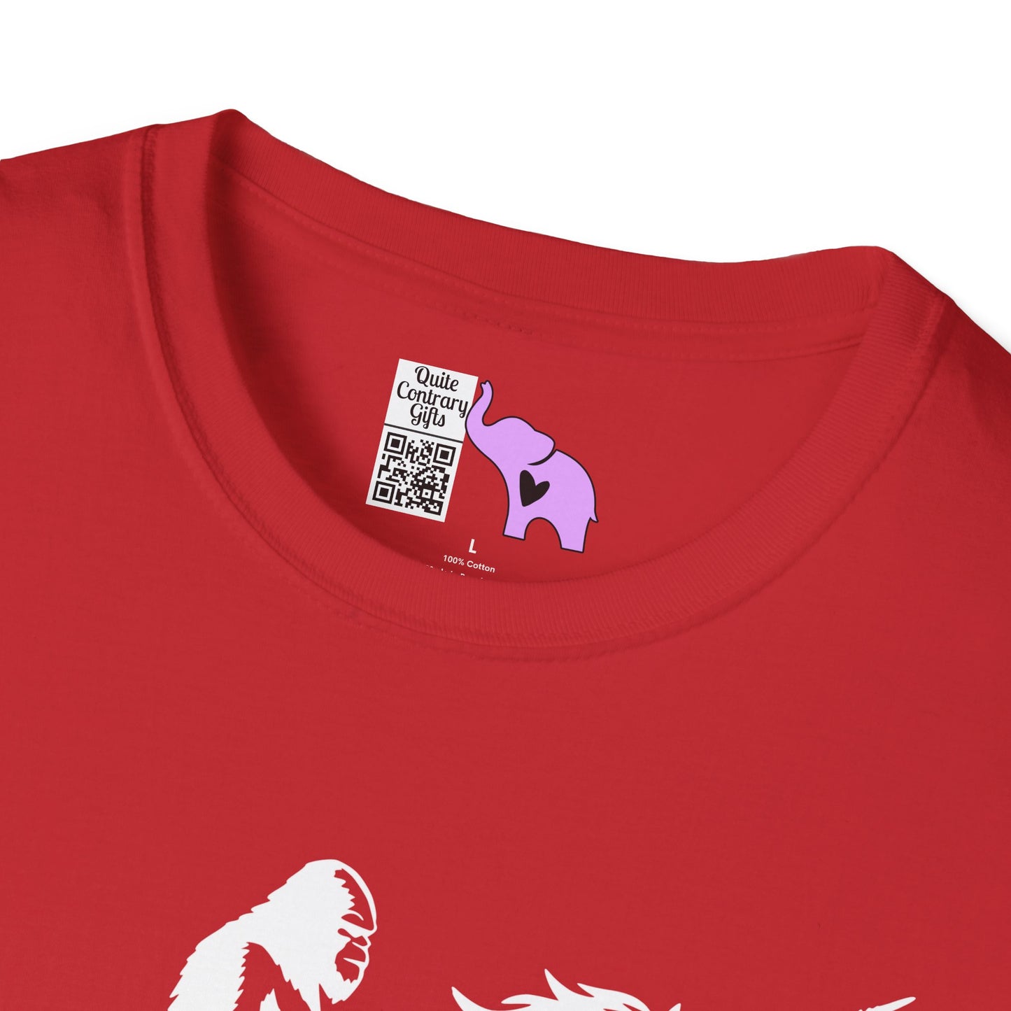 Bigfoot Rides A Unicorn Adult T-shirt