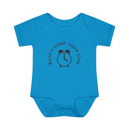 World's Cutest Alarm Clock Infant Onesie