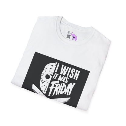 Jason Voorhees I Wish It Was Friday Adult T-shirt