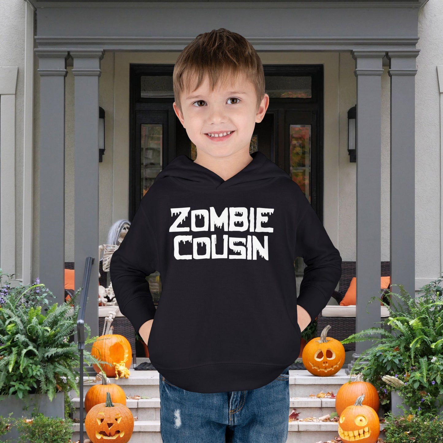 ""Zombie Cousin Toddler Hoodie