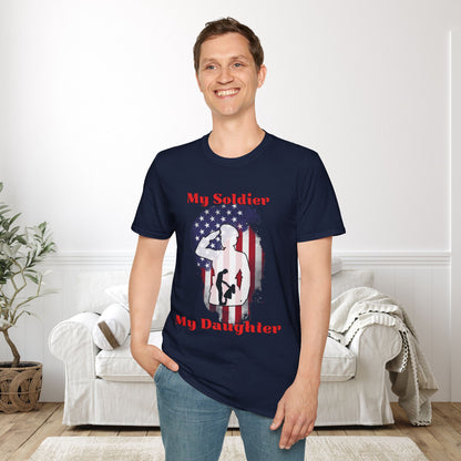 My Soldier My Daughter (Dad) Adult T-shirt