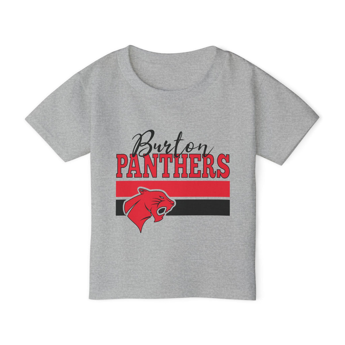 Burton Panthers w/Mascot & Stripes Heavy Cotton™ Toddler T-shirt