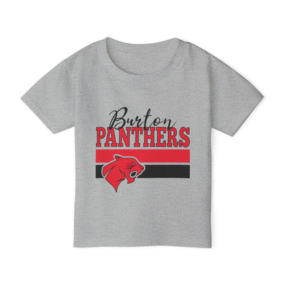 Burton Panthers w/Mascot & Stripes Heavy Cotton™ Toddler T-shirt