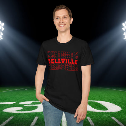 Bellville (Stacked) Adult T-shirt