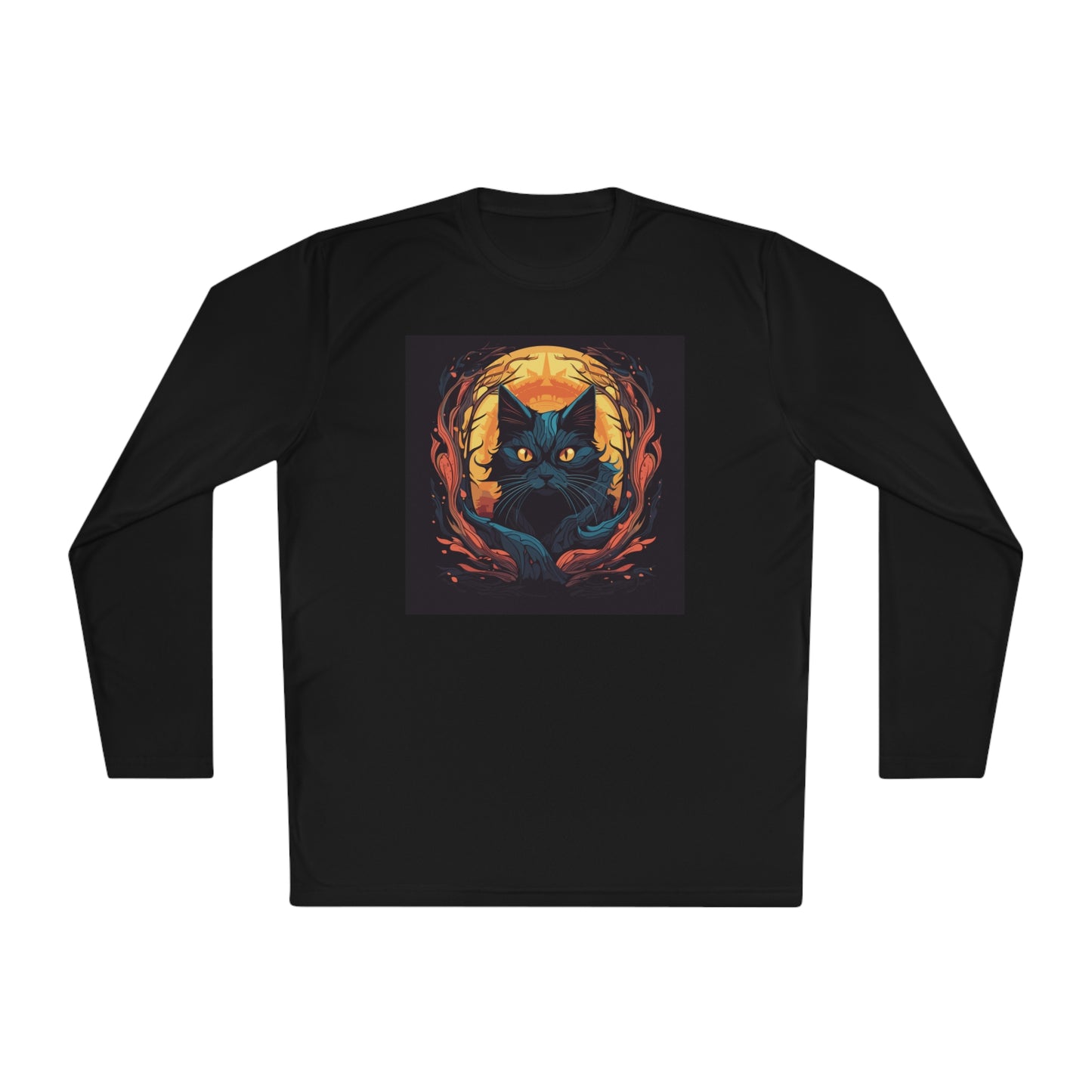 Creepy Black Cats 7 Adult Long Sleeve Tee