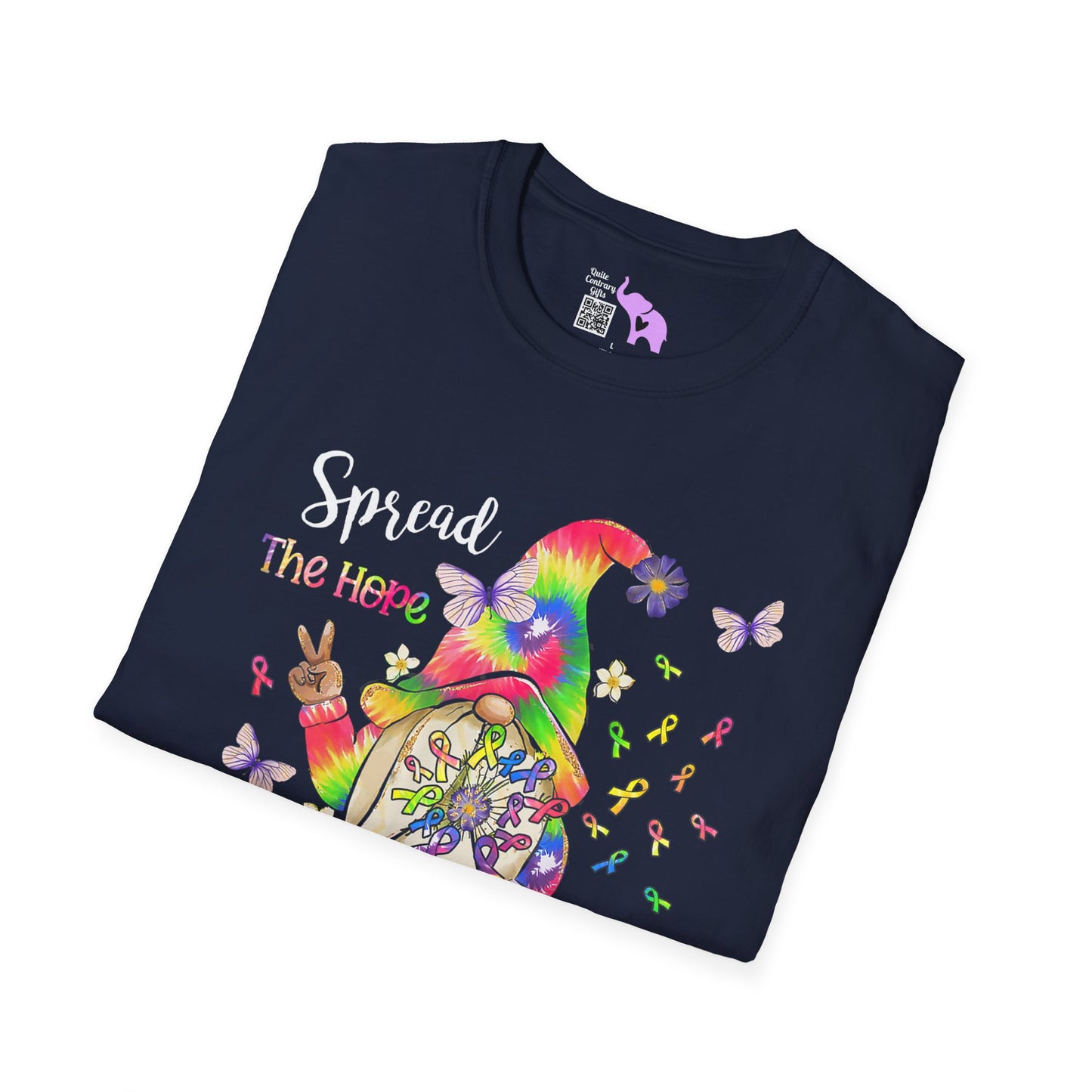 Gnome Spread the Hope Find the Cure All Colors 17 Adult T-shirt