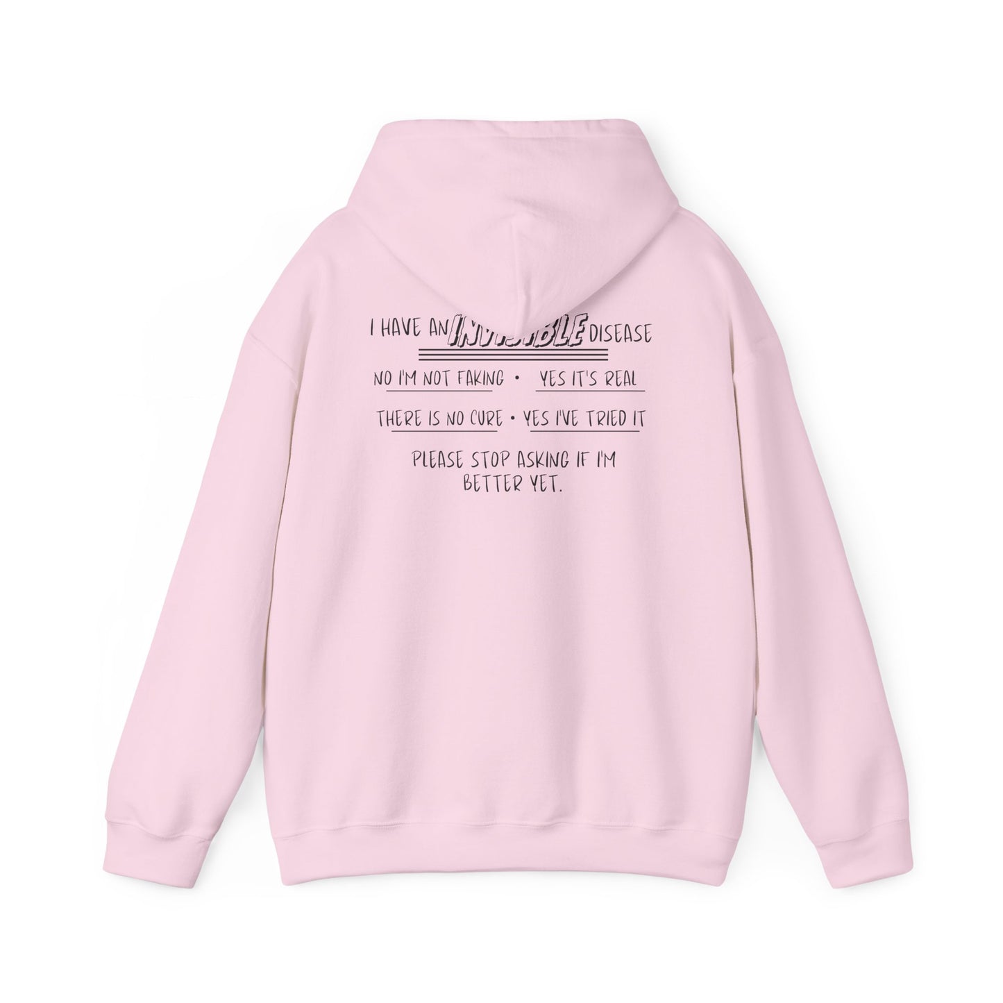 I'm An Invisible Warrior Heavy Blend™ Hooded Sweatshirt