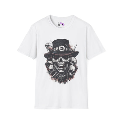Creepy Skulls w/Top Hat Adult T-shirt