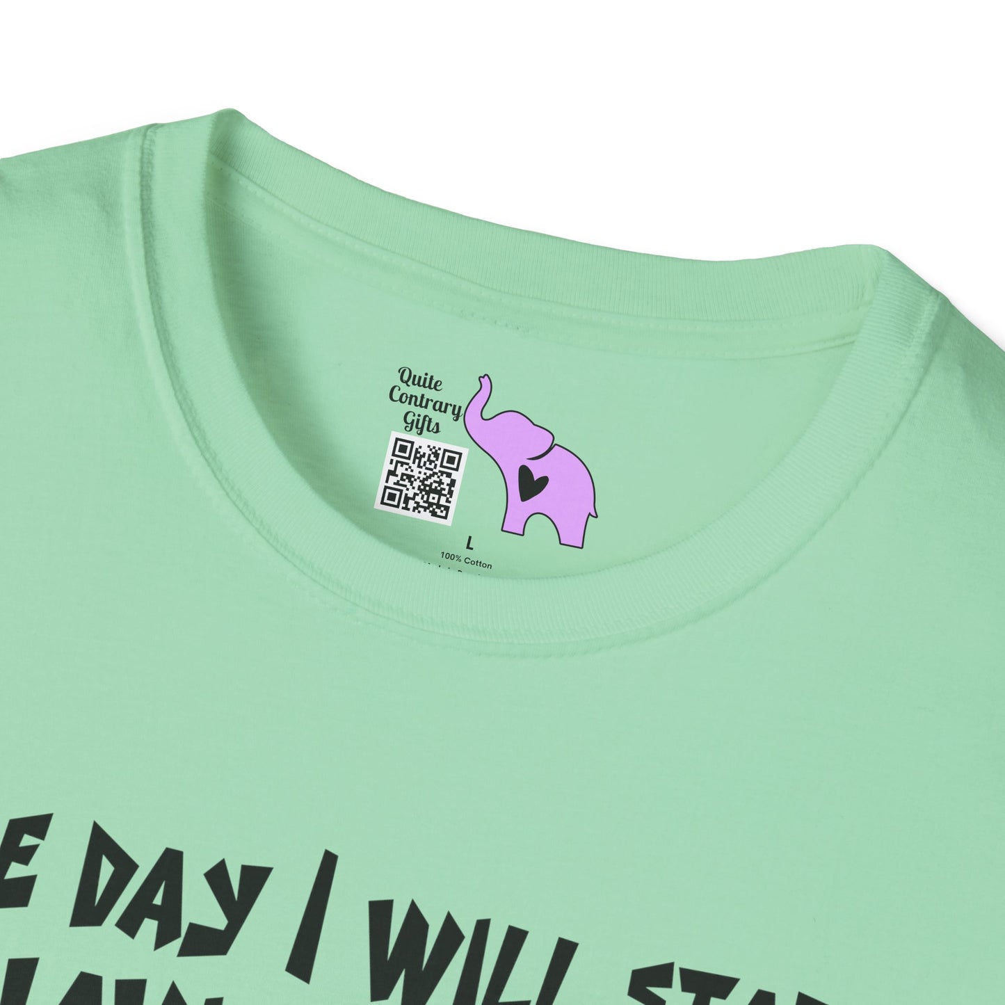 One Day I Will Start Behaving Myself... Adult T-shirt