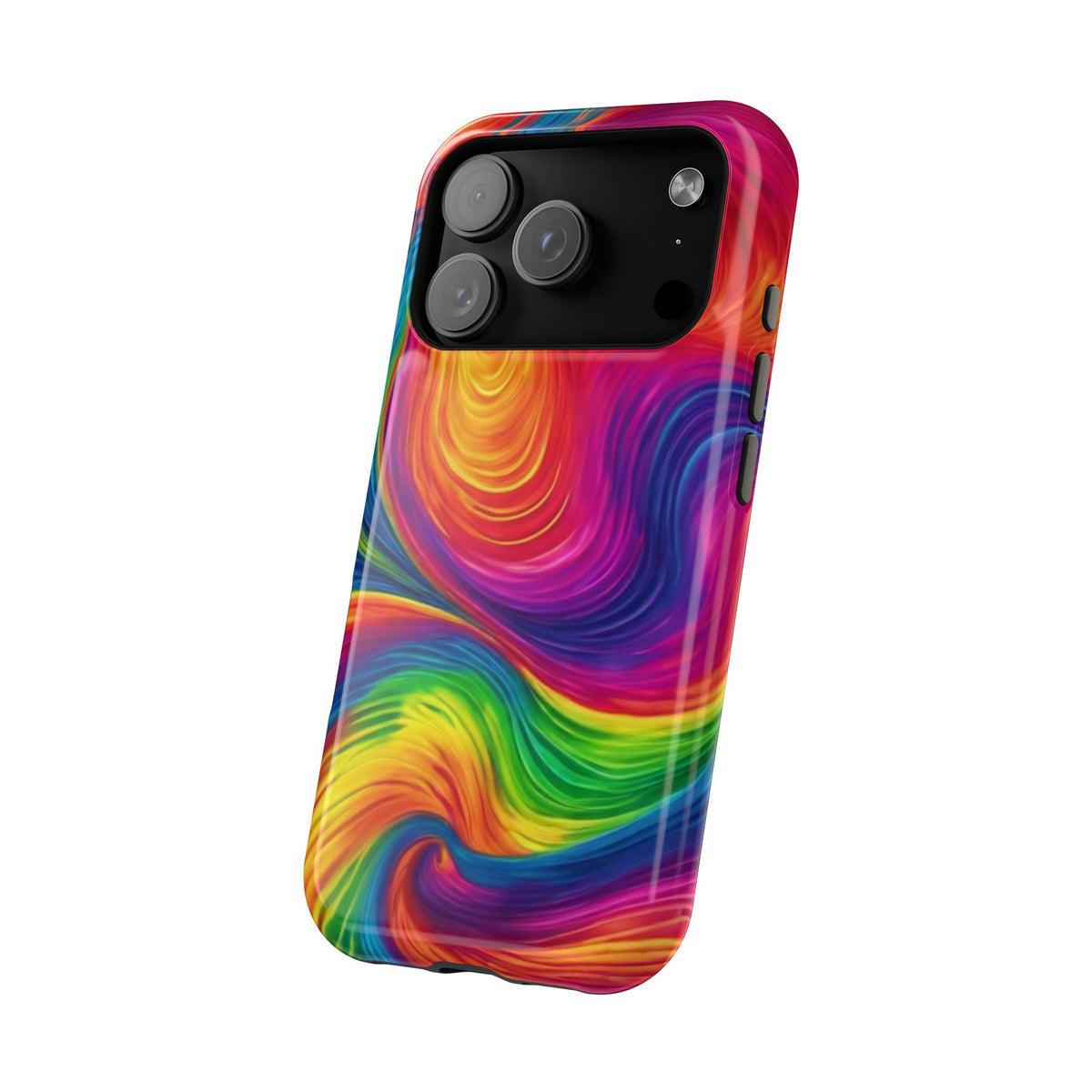 Tie Dye Color Swirl MagSafe® Compatible Tough Case for iPhone