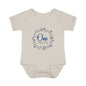 Blue Milestone Wreath Onesie-One Month