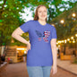 American Flag Butterfly Adult T-shirt