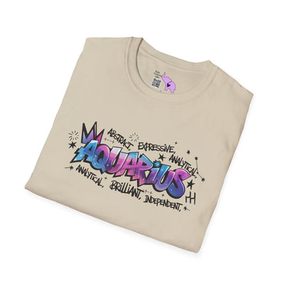 Aquarius Street Art Adult T-shirt