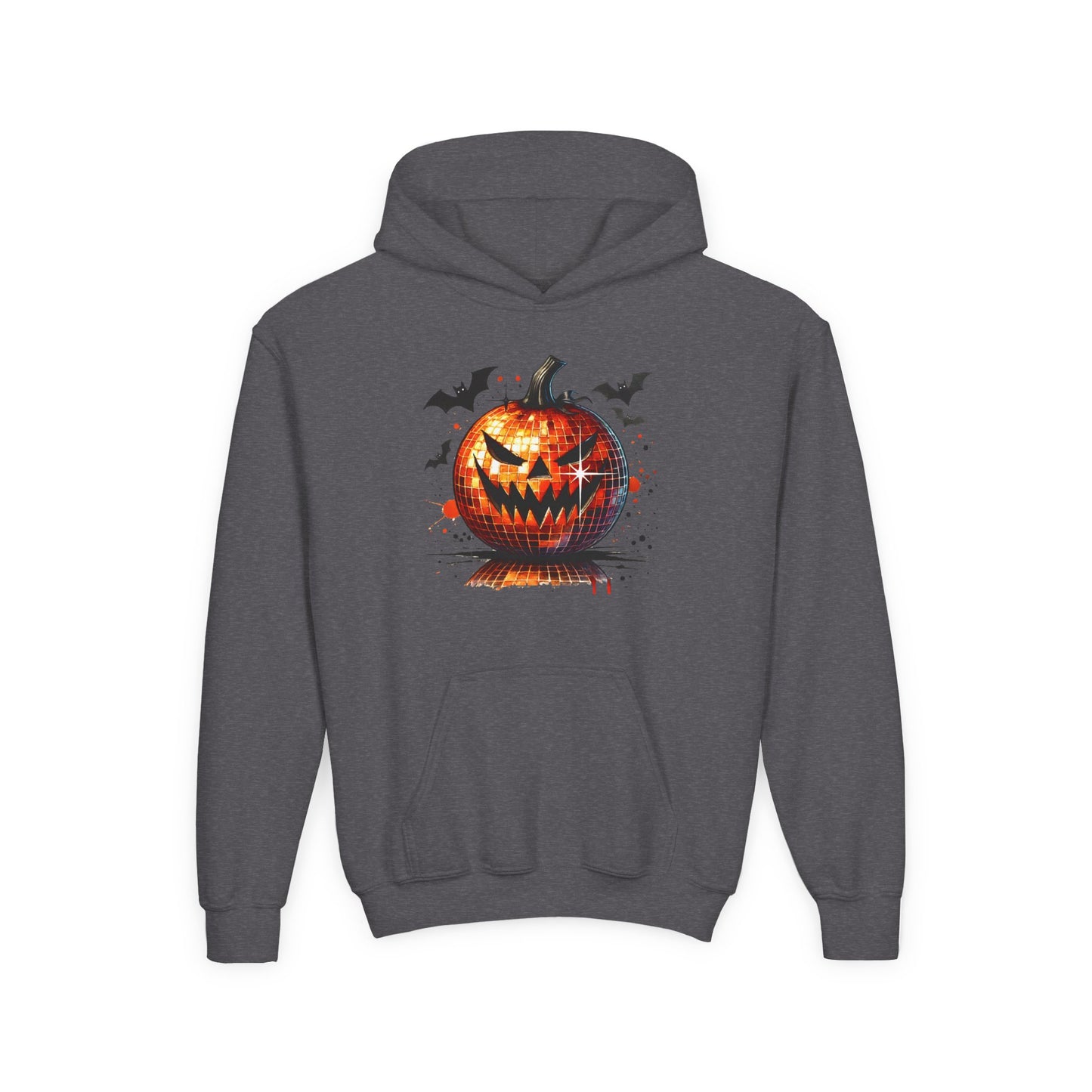 Halloween Disco Pumpkin Youth Heavy Blend Hooded Sweatshirt