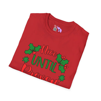 Nice Until Proven Naughty T-shirt