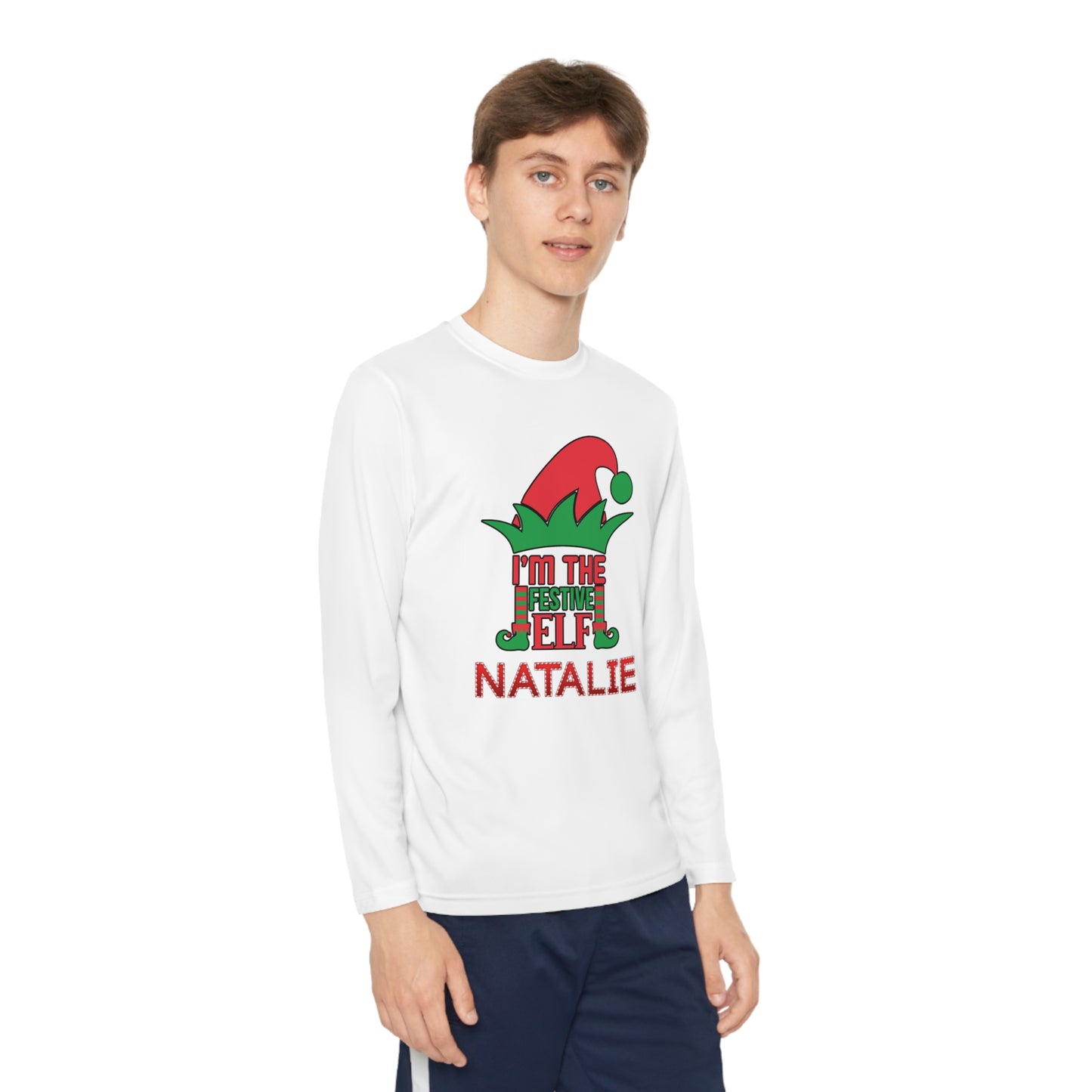 I'm The Festive Elf Youth Long Sleeve Tee