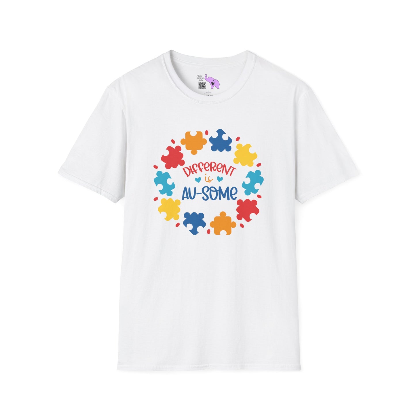 Different Is Awesome Autism Awarness Adult T-shirt