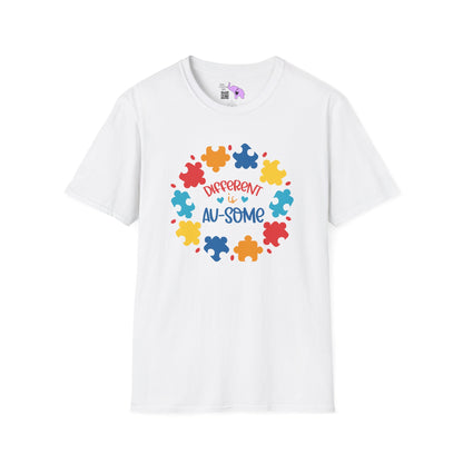 Different Is Awesome Autism Awarness Adult T-shirt