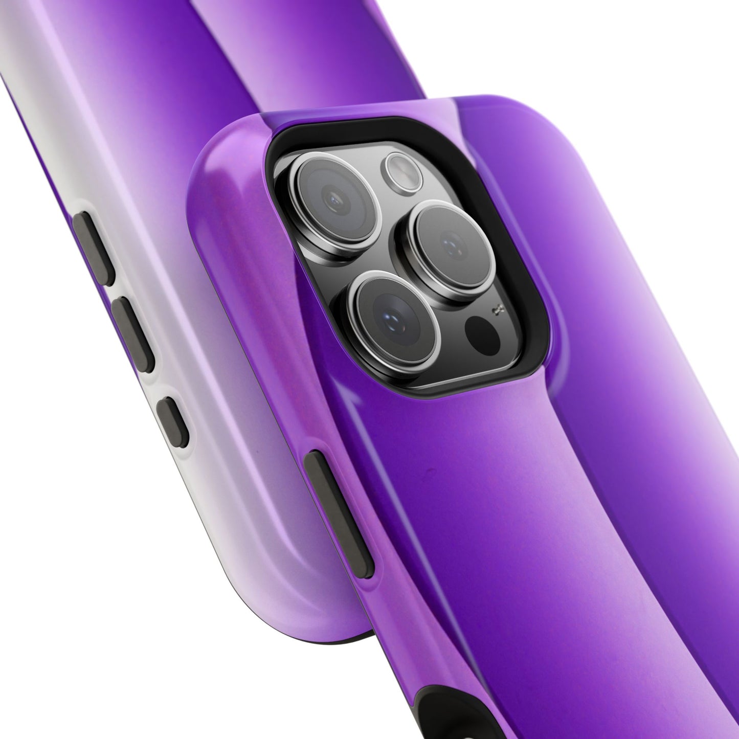 Purple Gradient Stripes MagSafe® Compatible Tough Case for iPhone