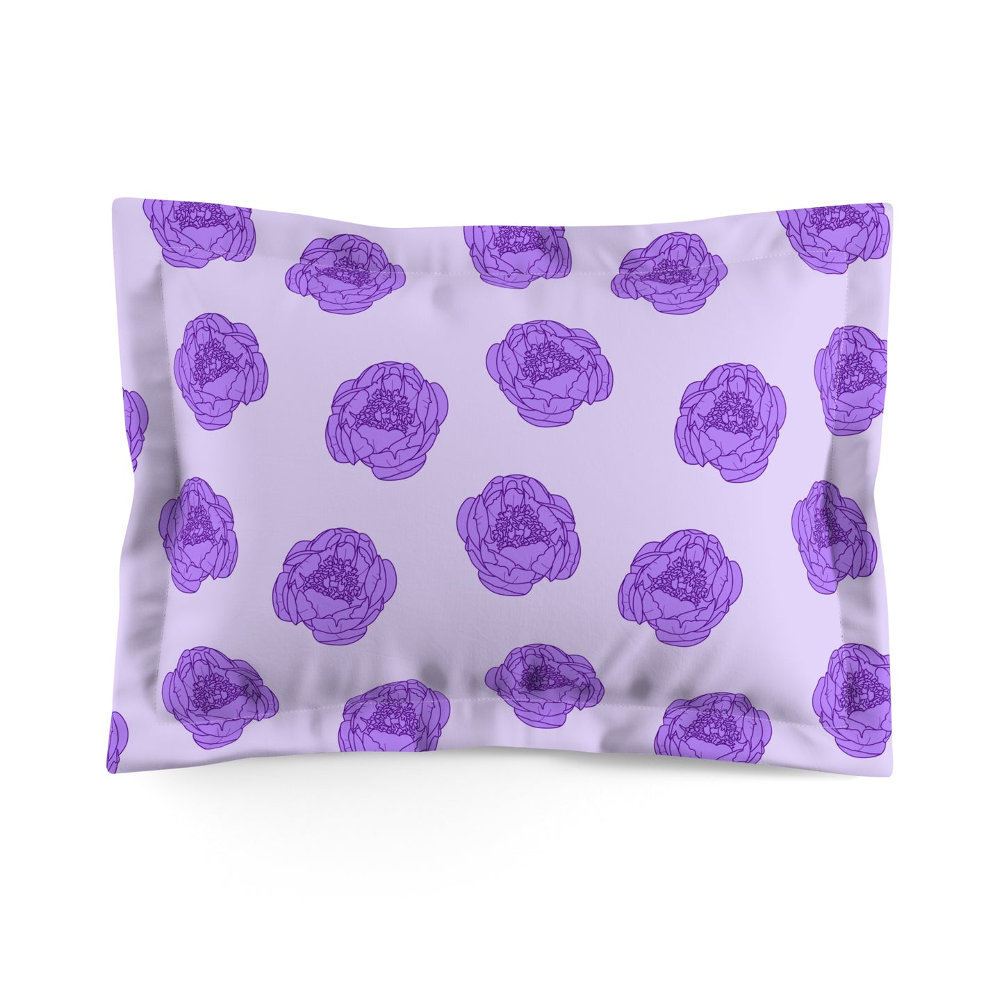 Lilac Mist Peonies Pillow Sham