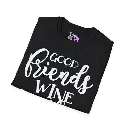 Friends Wine Together Adult T-shirt