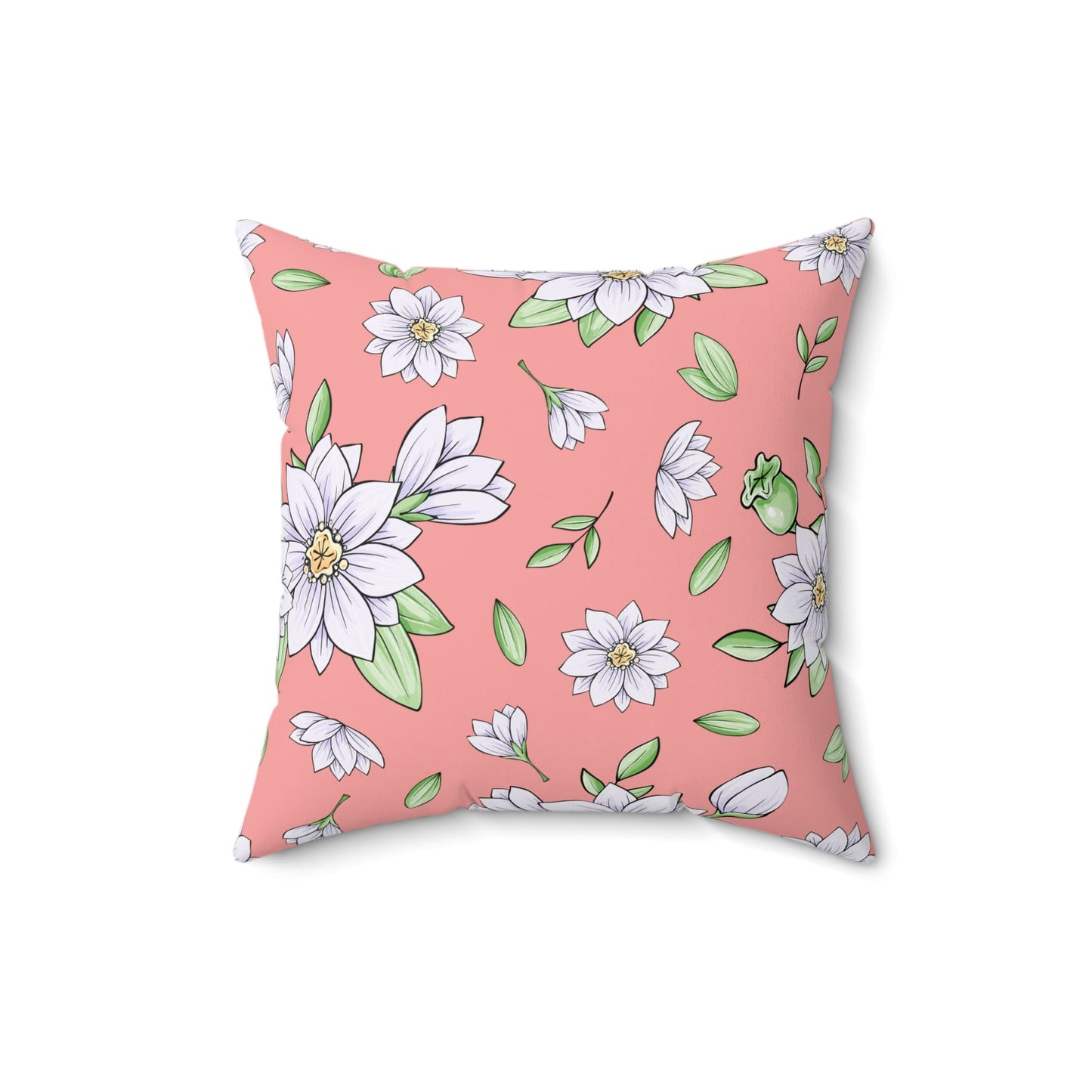 Jasmine Blush Garden Throw Pillow