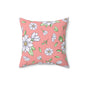 Jasmine Blush Garden Throw Pillow