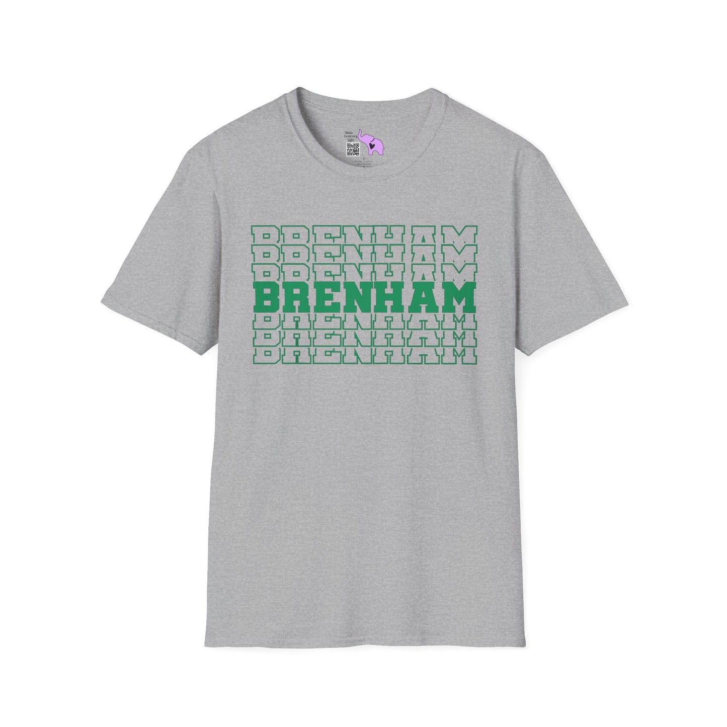 Brenham (Stacked) Adult T-shirt