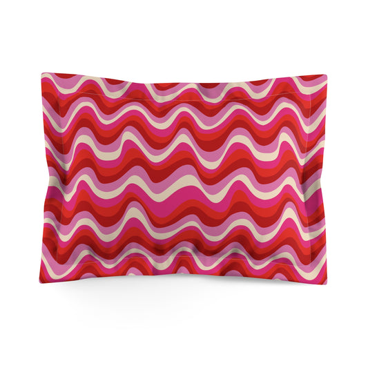 Blush Frequency Microfiber Pillow Sham
