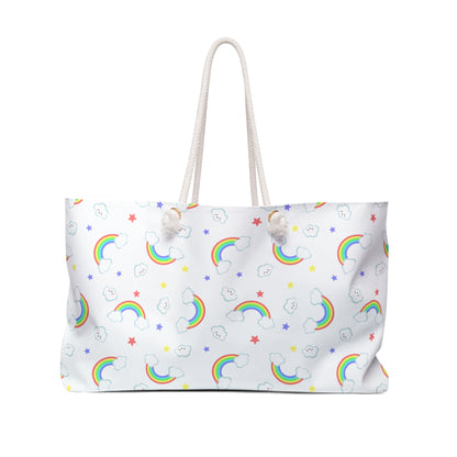 Rainbow Smiles & Stars Weekender Bag