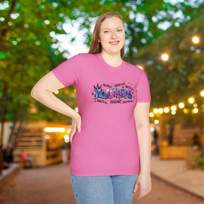 Aquarius Street Art Adult T-shirt