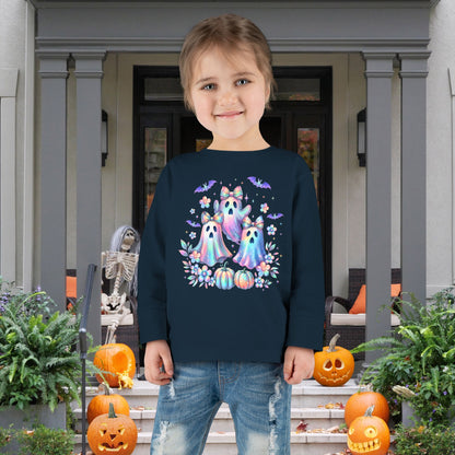Haunted in Pastels Toddler Long Sleeve Tee